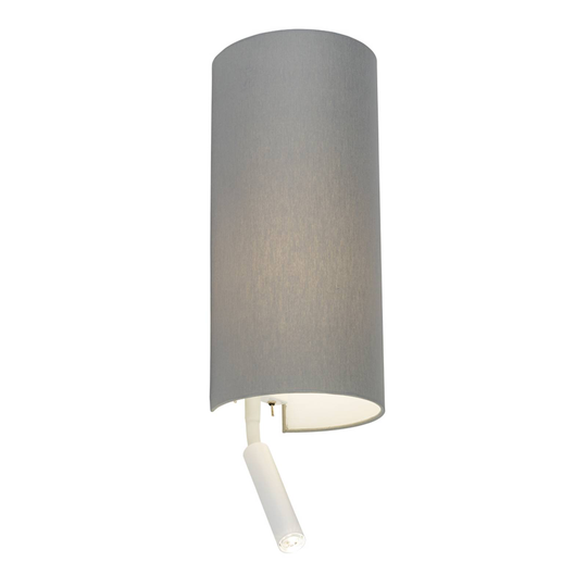 Vägglampa Velero II med två strömbrytare, grå