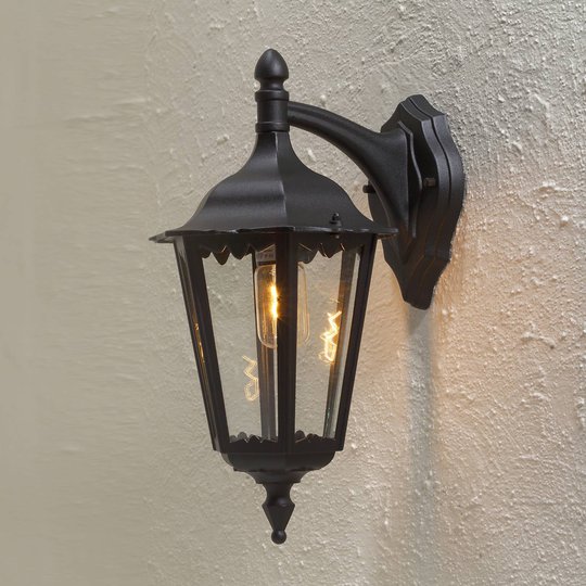 Utomhusvägglampa Firenze, hängande, 48 cm, svart