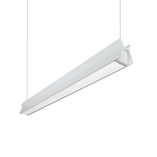 LED-hänglampa C56-P1200, 50/50, vit, 156,3 cm