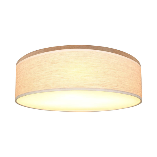 Taklampa Canvas, beige, Ø 48 cm, höjd 16 cm