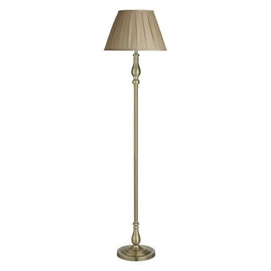 Golvlampa Flemish med veckad skärm