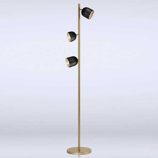 LED-golvlampa Dome svart