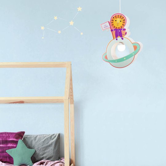 Hänglampa för barnrum Little Astronauts Lejon