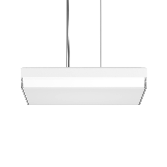 RZB Flat Slim+ pendel DALI 43 x 43 cm vitt/glans