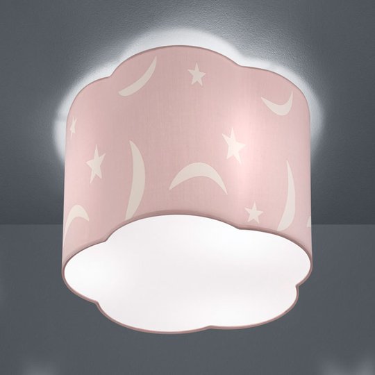 Taklampa Moony 25cm pastellrosa
