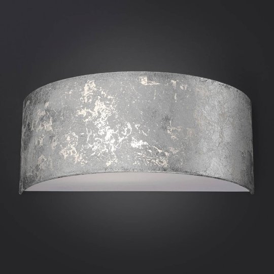 LED-vägglampa Alea dimbar, med bladsilver