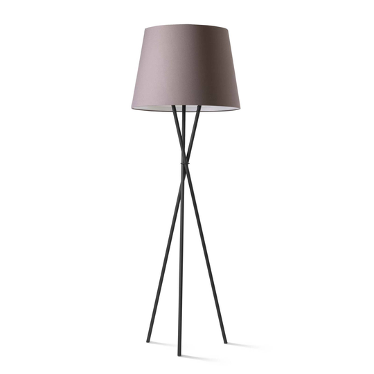 Ozonos Hailey AC- 1 Plus golvlampa svart/askgrå