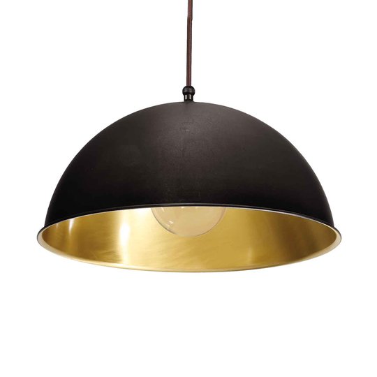 Hänglampa Circle guld/bronserad mässing, Ø 25 cm