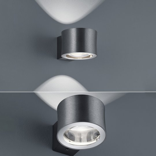 BANKAMP Impulse LED-vägglampa antracit