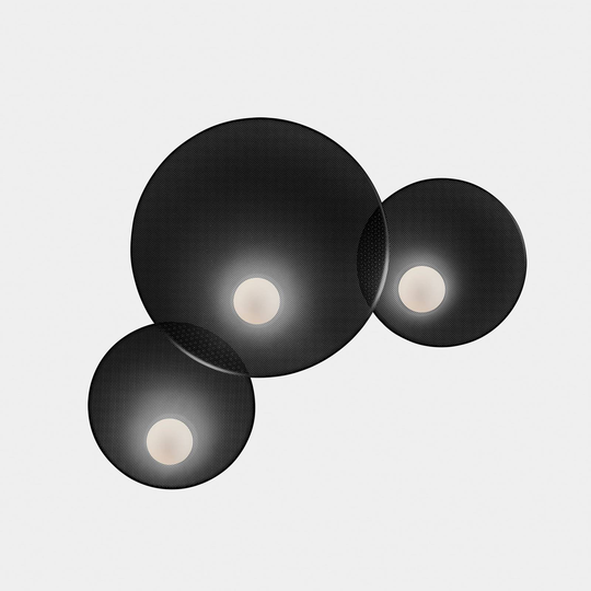 LEDS-C4 Trip vägglampa 3 lampor guld matt