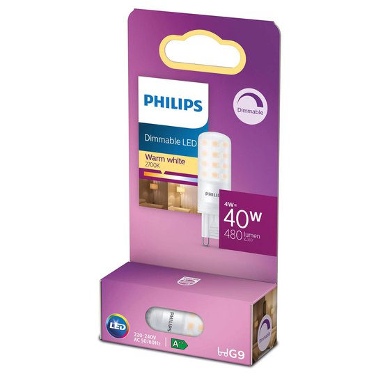 Philips LED-stiftlampa G9 4 W 2 700 K matt dimbar