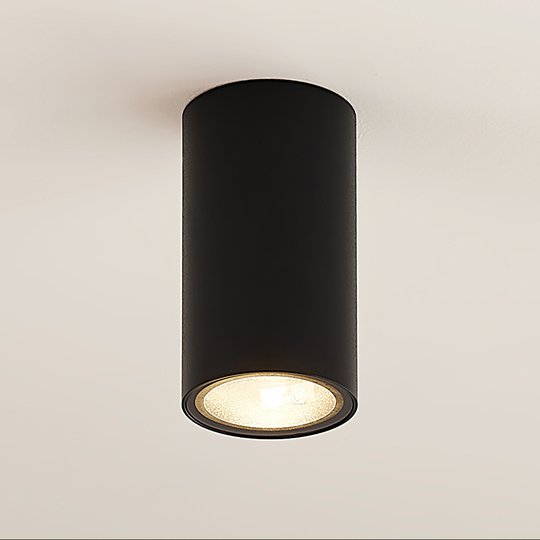 Arcchio Olivir downlight, rund, GU10, svart