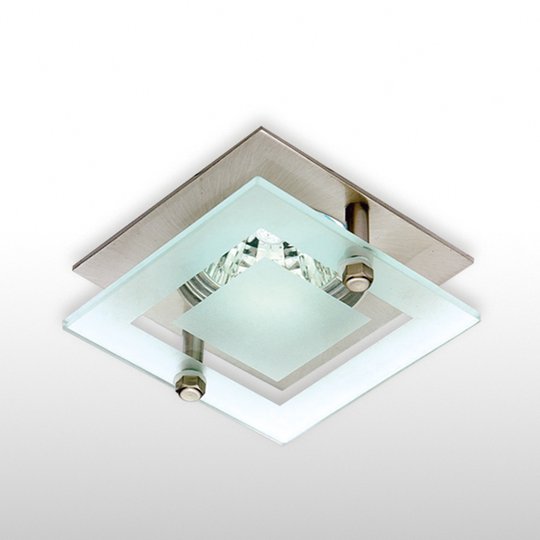 Elegant högspännings-downlight VET sat. nickel