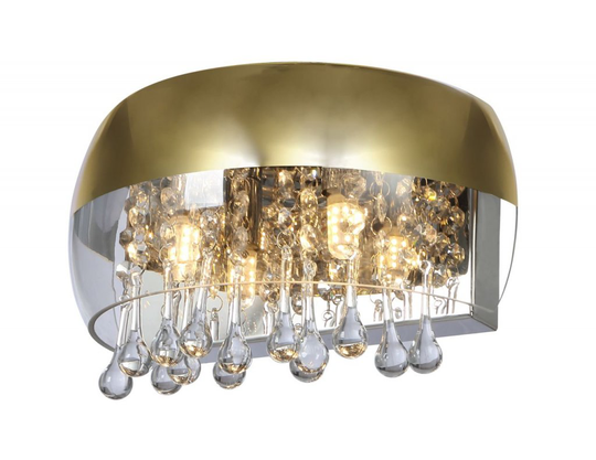 Kalla vägglampa (Mässing/guld)