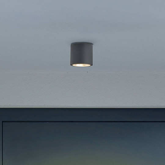 RZB HB 110 LED-utomhustaklampa rund 830 17°