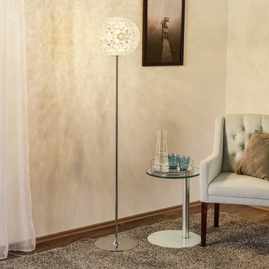 Kartell Planet LED-golvlampa, kristallklar