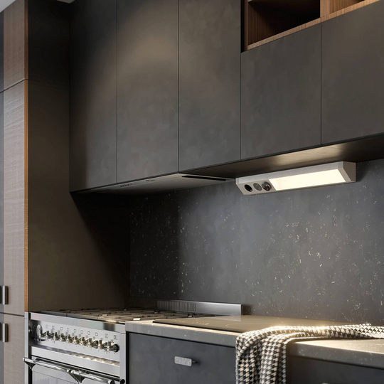 Arcchio Turim LED-bänklampa, CCT, USB, silver
