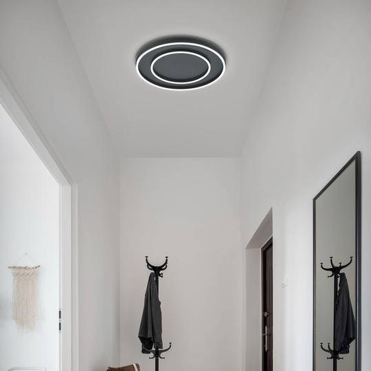 Helestra Sona LED-taklampa svart Ø 59 cm