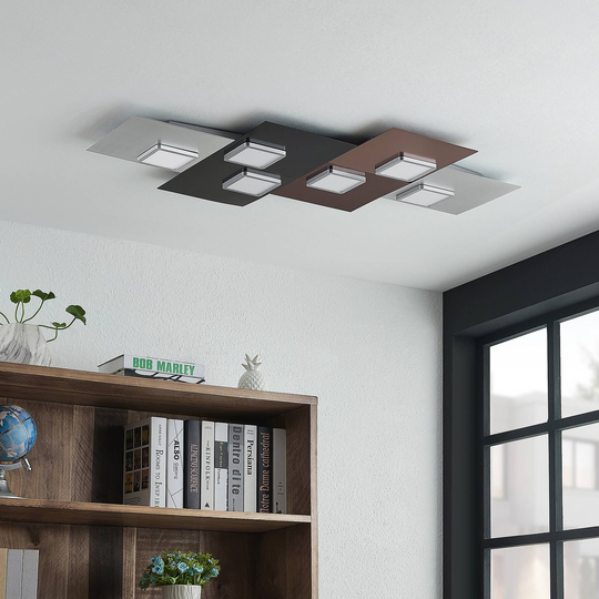 Lindby Upari LED-vägglampa, 6 lampor