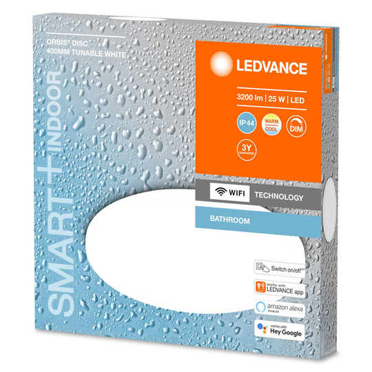 LEDVANCE SMART+ WiFi Orbis Disc, vit, Ø 40 cm