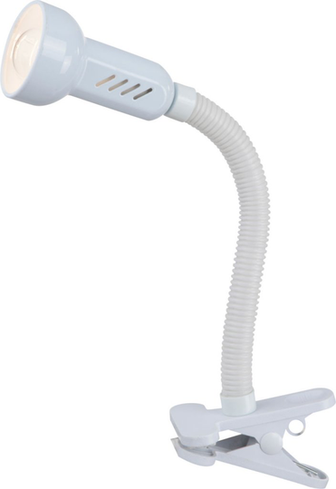 Practica klämlampa (Vit)