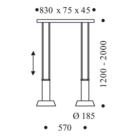 OLIGO Glance LED-pendellampa 2 lampor röd matt