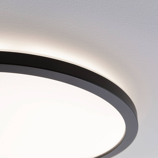 Paulmann Atria Shine LED-panel Ø 19 cm svart