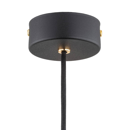 Pendellampa Oaza, 1 lampa, rökgrå/svart