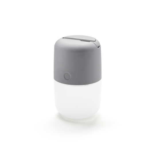 Assisi solcell/USB LED grå (Grå)