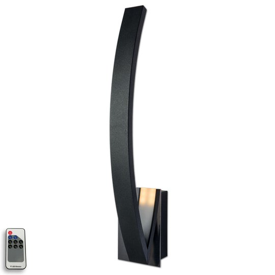 LED-vägglampa Umbra indirekt lysande svart