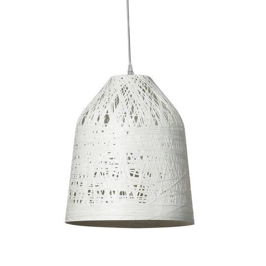 Karman Black Out utomhushänglampa, Ø 35 cm, vit