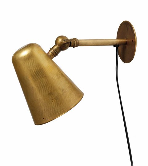 Vägglampa råmässing H. Skjalm P (Råmässing)