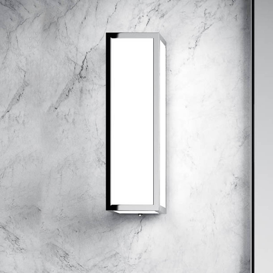 Decor Walther Bauhaus 1 N LED-vägglampa, krom