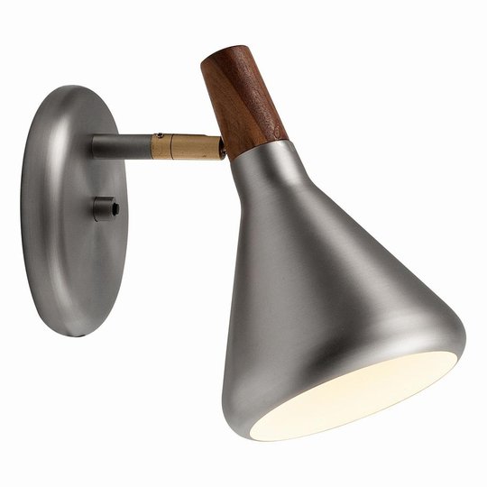 Float vägglampa borstat stål (Borstat stål)