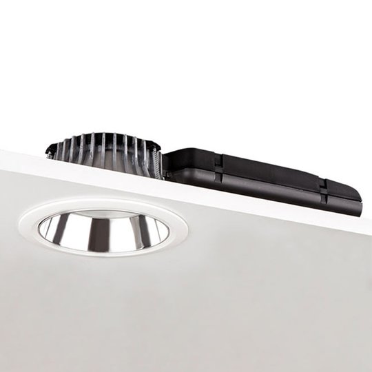 Downlight D70- RF155 DALI silber/vit 3 000 K 20W