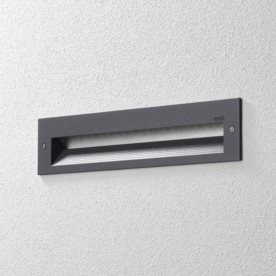 BEGA 33055 LED-vägginbyggnad 3 000 K grafit 32 cm