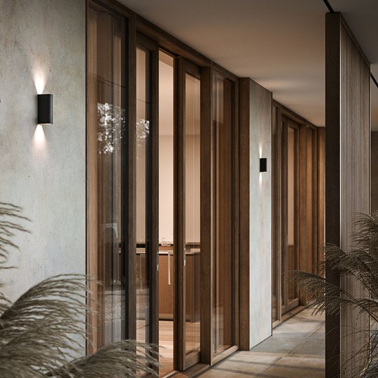 LED-utomhusvägglampa Calvi, IP54