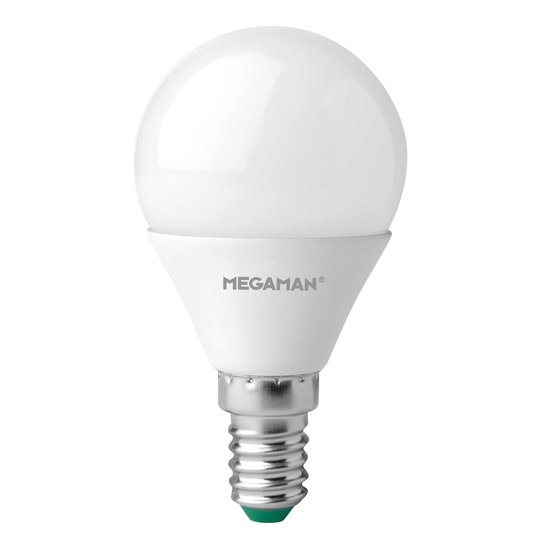 LED-lampa E14 droppe 5,5W, opal, universalvit