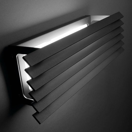 Bover Lineana H - LED-utomhusvägglampa, lameller