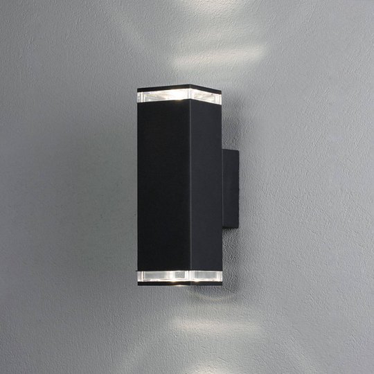 Utomhusvägglampa Monza 2 lampor, höjd 23,5 cm