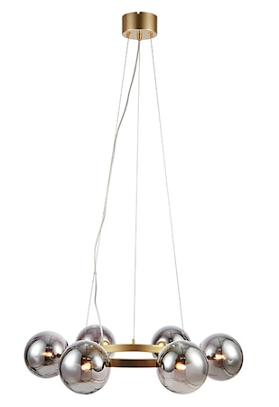 Circle Pendel 6 Gold/Smoke