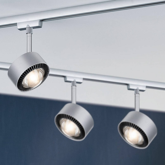 Paulmann LED-spot Aldan URail krom matt/svart