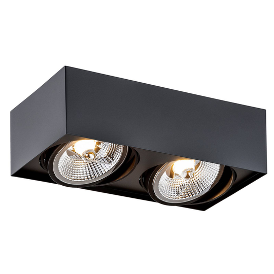 Takspotlight Ronda, 2 lampor, svart