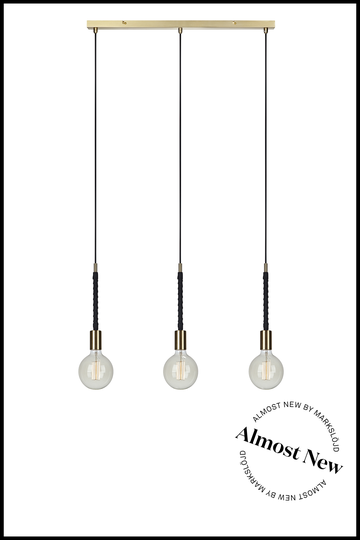 ALMOST NEW - SADDLE PENDANT 3L BRASS/BLACK