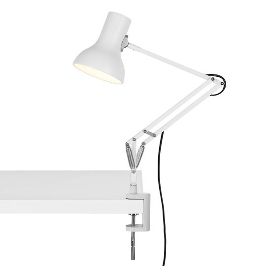 Anglepoise Typ 75 Mini klämlampa alpinvit