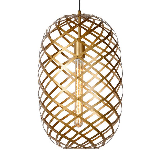 Hänglampa Wolfram Ø 32 cm, guld matt