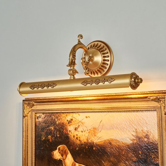 Tavelbelysning Eligio med riklig dekoration, 55 cm