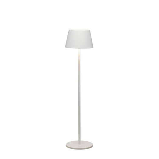 Pomezia golvlampa USB vit (Vit)