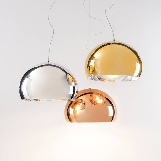 Kartell FL/Y - LED-pendellampa, glänsande koppar
