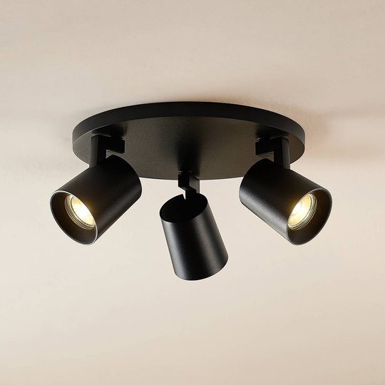 Arcchio Bilko takspotlight, 3 lampor, svart